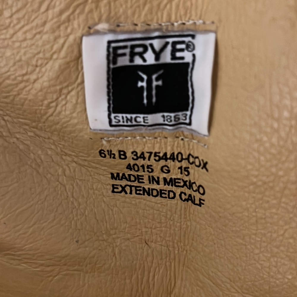 Frye Distressed Brown Riding Boots - Picture 2 of 3
